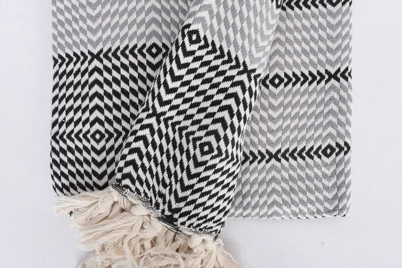 80x40 Cotton Diamond Towel, Handmade Gift, Hammam towel, Best Beach Towel, Soft organic Turkish peshtemal for luxury spa use, Quick-dry peshtemal - 8