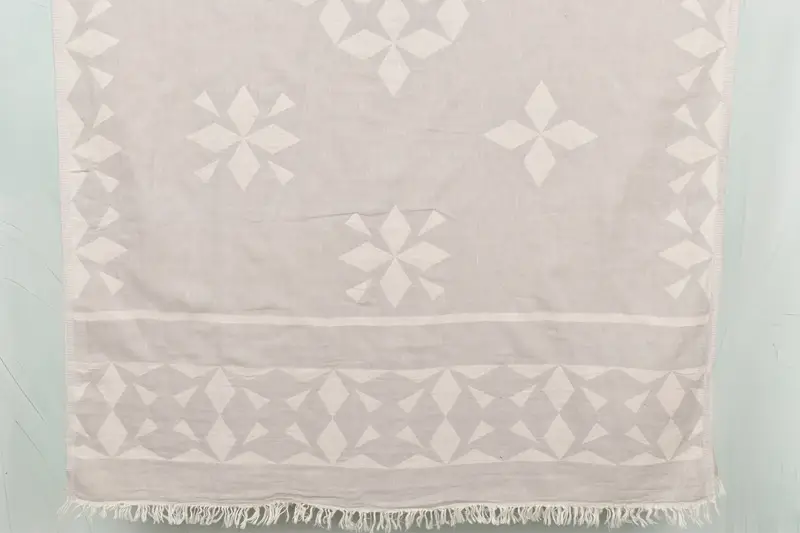 Bachelorette Party Towel Light Gray Compass Rose, 36x67 Inches