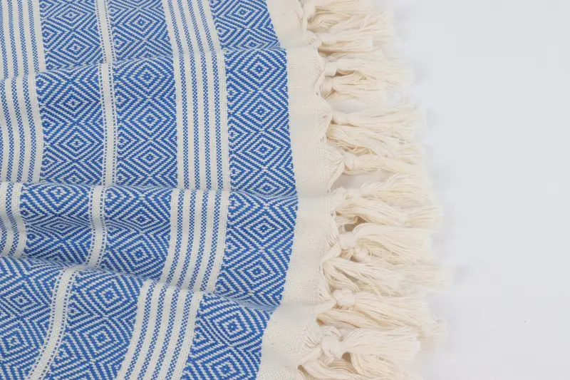 70x38 Cotton Diamond Towel, Lightweight quick-dry peshtemal towel for travel, Quick-dry peshtemal, Beach Towel Bulk, Christmas Gift, Hammam towel - 8