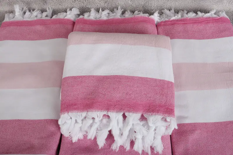 Turkish Towel Beach, Lightweight towel, Beach Wedding Favor, Custom Turkish Towel, Custom Gift, 64x36 Cotton Striped Terry Towel, Birthday Gift - 4