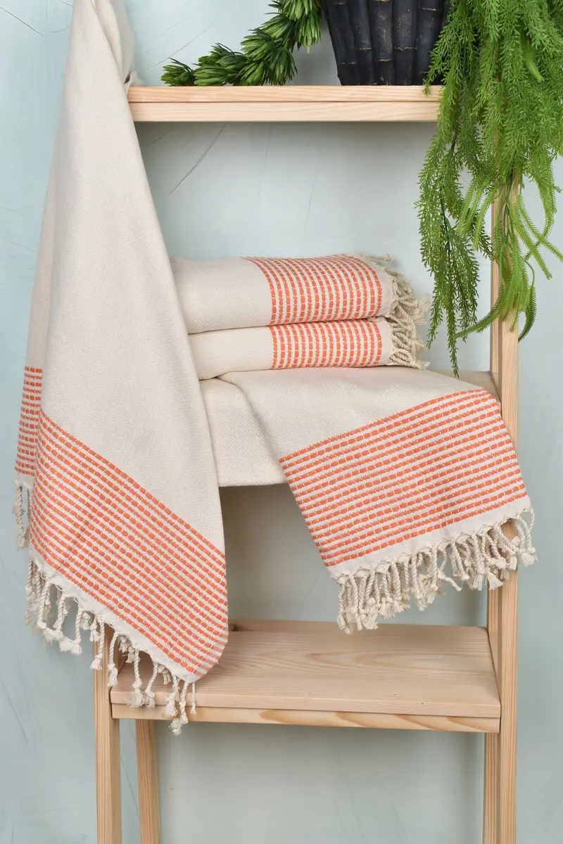 Bachelor Party Gifts, Custom Bath Towel, Wedding Favors, Bachelorette Party Decorations, Turkish towel, 70x36 Cotton Striped Towel, Beach Size Towel - 6