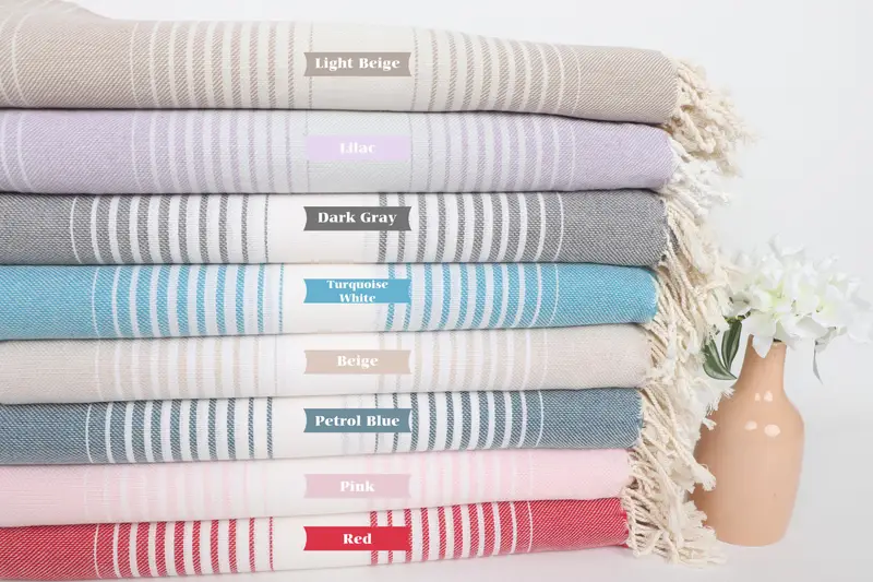 Sand-free towel, Gift For Her, Maid Of Honor Gift, Quick-drying cotton Turkish beach towel, Best Friend Wedding Gift, Bachelorette Party Favors - 1