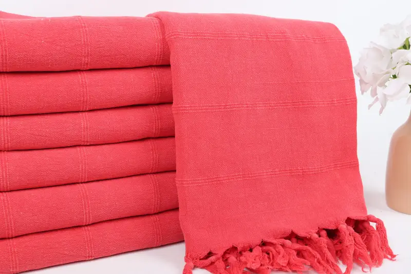 Turkish bath towel, Gifts For Him, Beach Size Towel, 68x36 Cotton Stonewashed Towel, Home Decor Gifts, Christmas Favors, Embroidered Turkish Towel - 2