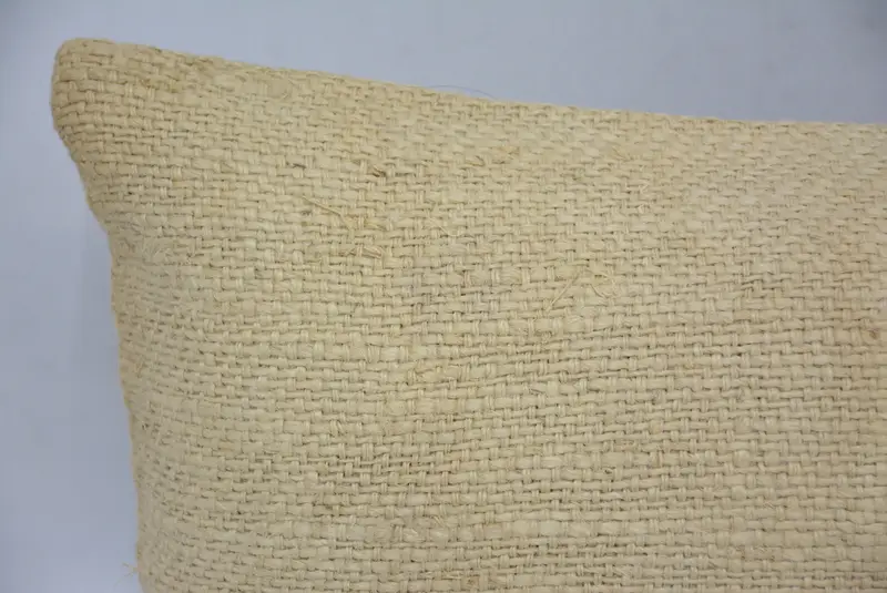 Pillow for Sofa, Kilim Cushion Sham, Handmade Throw Cushion Case, Cushion Cover, 12x24 Beige Cushion Cover, Home Decor Pillow, Natural Cushion Cover - 2