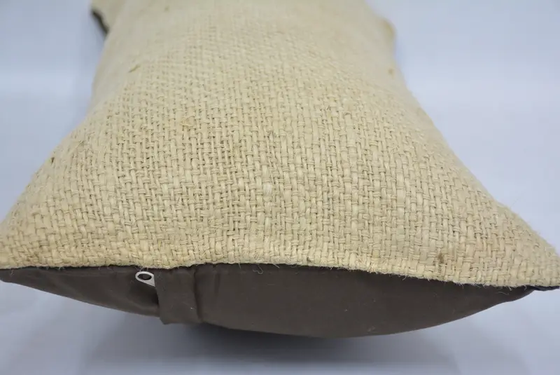 Pillow for Sofa, Kilim Cushion Sham, Handmade Throw Cushion Case, Cushion Cover, 12x24 Beige Cushion Cover, Home Decor Pillow, Natural Cushion Cover - 5