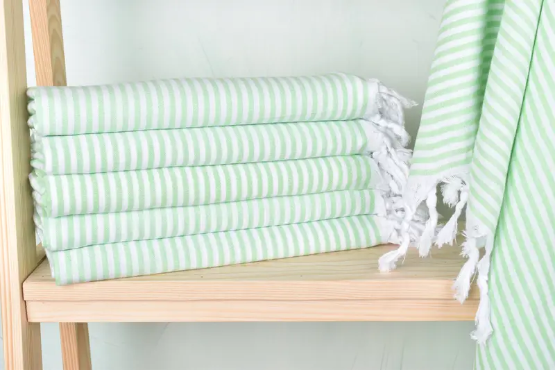 Travel Towel, 68x36 Cotton Striped Towel, Home Decor Gifts, Personalized Bridesmaid Gift, Bridal Shower Gift, Holiday Towel, Gift Boxes Towel - 1