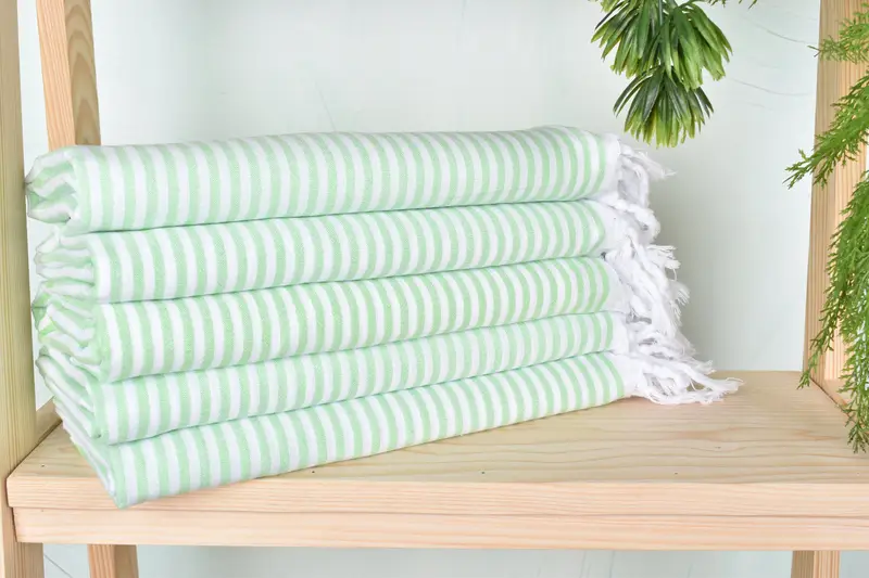 Travel Towel, 68x36 Cotton Striped Towel, Home Decor Gifts, Personalized Bridesmaid Gift, Bridal Shower Gift, Holiday Towel, Gift Boxes Towel - 2