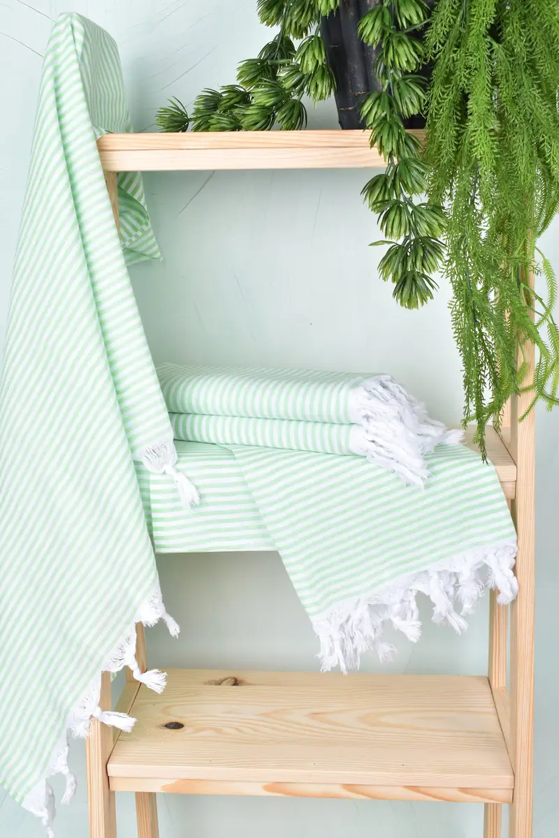 Travel Towel, 68x36 Cotton Striped Towel, Home Decor Gifts, Personalized Bridesmaid Gift, Bridal Shower Gift, Holiday Towel, Gift Boxes Towel - 6