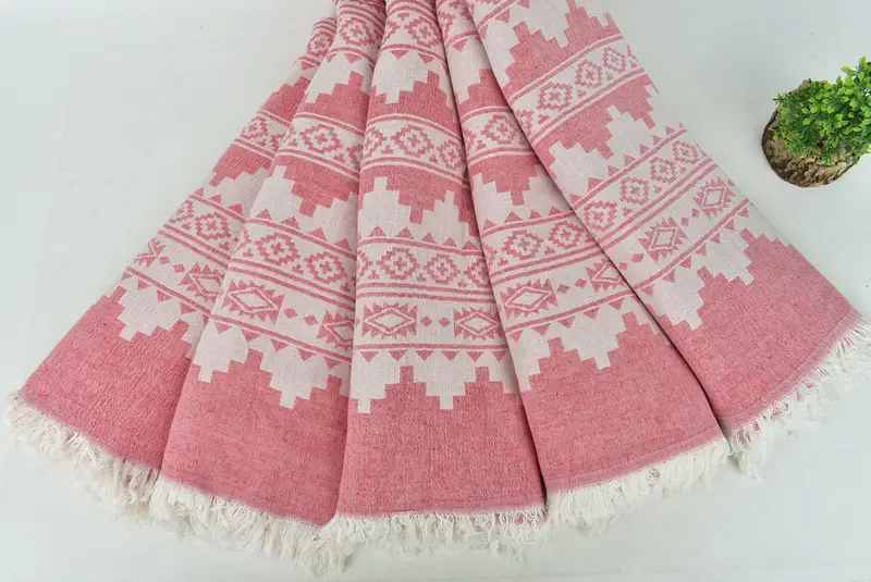 Halloween Blanket, Bridesmaid Proposal Gift, Woven Blanket, Turkish Beach Blanket, 86x56 Cotton Kilim Towel, Tablecloth, Bachelorette Party Favors - 5