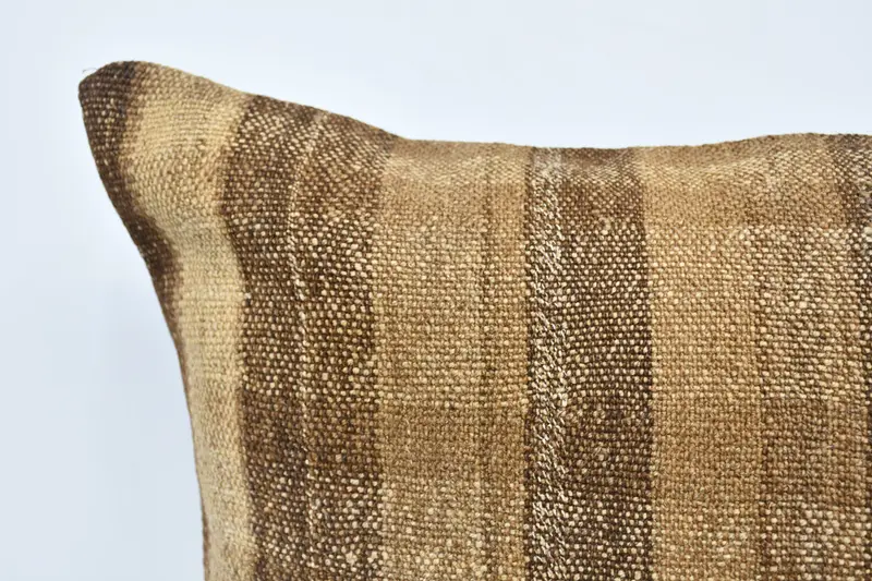 Pillow for Couch, Vintage Kilim Pillow, Ethnic Pillow Cover Pillow Case, Boho Pillow Sham Cover, Pillow, 28x28 Brown Cushion - 2