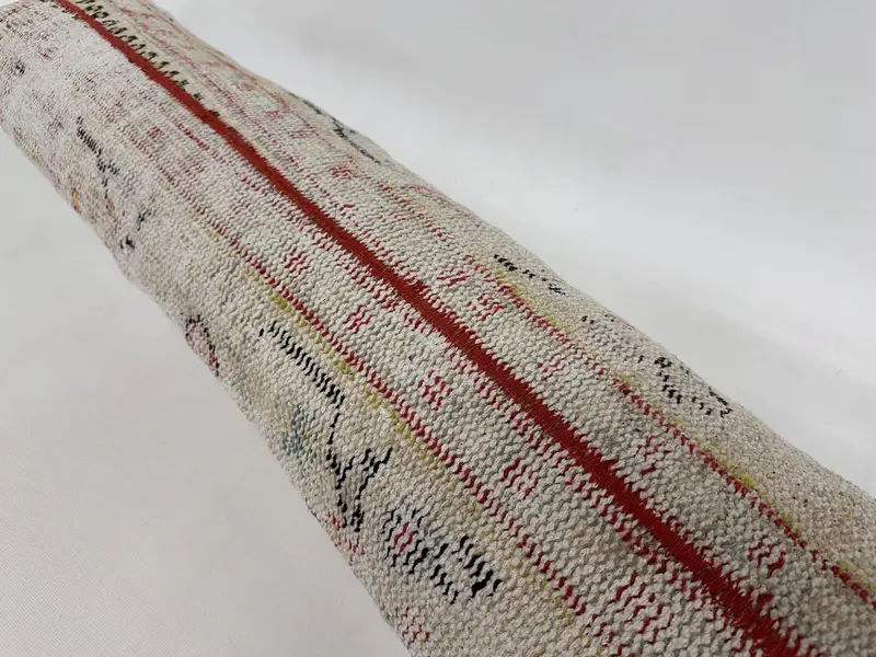 12x48 Beige Cushion Cover, Pillow Cover, Ethnic Throw Pillow, Home Decor Pillow, Kilim Cushion Sham, Tapestry Cushion Case, Interior Designer Pillow - 6