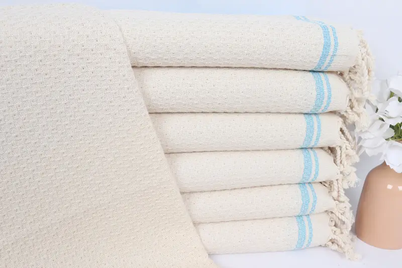 Nedime hediyeleri, konuk havlu, gelin duş iyiliği, monogramlı el havlu, 38x18 pamuklu çizgili havlu, kişiselleştirilmiş mutfak havlu, en iyi arkadaş hediyesi - 1