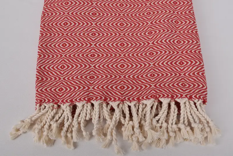Travel towel, Family Gift Basket, Turkish hand towel, Travel Towel, 70x40 Cotton Zigzag Diamond Towel, Personalized Beach Towel, Valentines Day Gift - 3