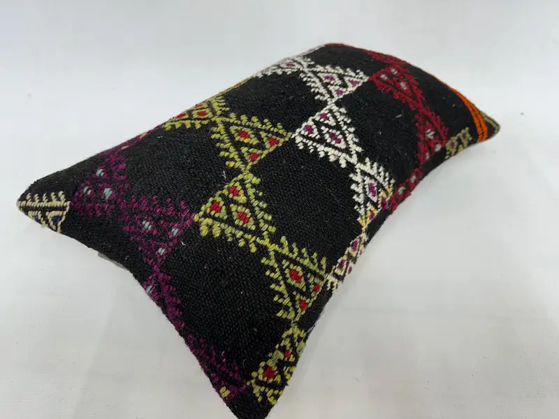 Kanepe için yastık, 12x20 kahverengi yastık kılıfı, yastık kılıfı, Ikat yastık, etnik Kilim halı yastığı, ev dekor yastığı, nötr yastık kutusu - 6