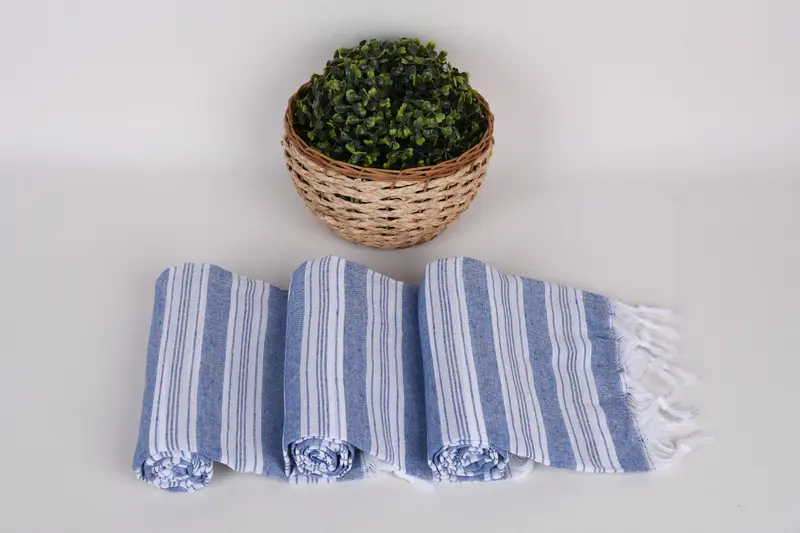 Bridesmaid Gifts, Turkish towel, Turkish Towel Bulk, Boyfriend Christmas Gift, Fouta towel, Scarf Towel, 70x40 Cotton Striped Towel, Summer Towel - 8