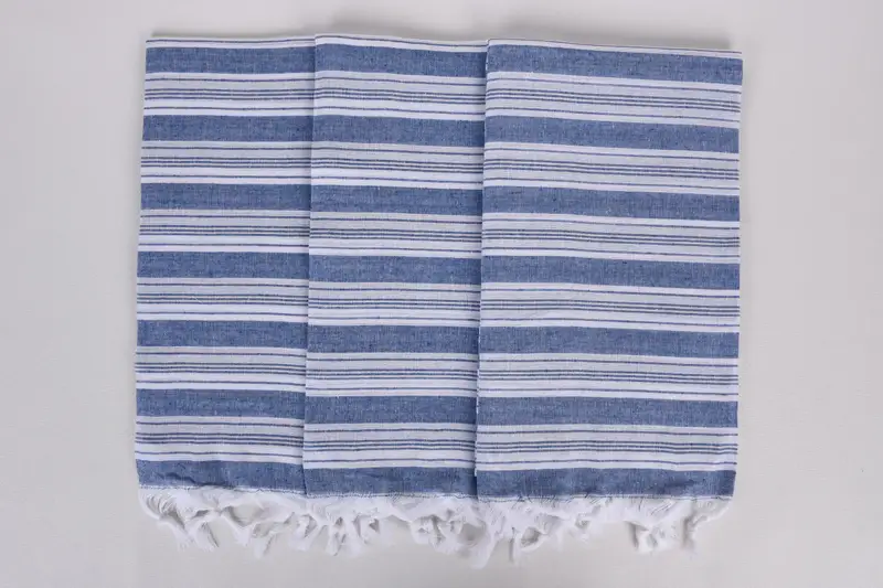 Bridesmaid Gifts, Turkish towel, Turkish Towel Bulk, Boyfriend Christmas Gift, Fouta towel, Scarf Towel, 70x40 Cotton Striped Towel, Summer Towel - 7