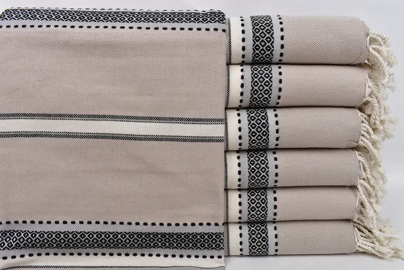 70x40 Cotton Striped Towel, Lightweight Turkish towel, Authentic Turkish hammam peshtemal, Bachelorette Gifts, Bride Gift, Wedding Gifts Towel - 1