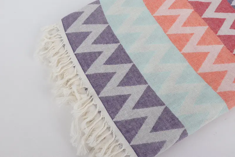 Wedding Gifts Towel, Monogram Beach Towel, Hammam Towel USA, 70x40 Cotton Zigzag Design Towel, Custom Wedding Gifts, Bridal Shower Gifts - 8