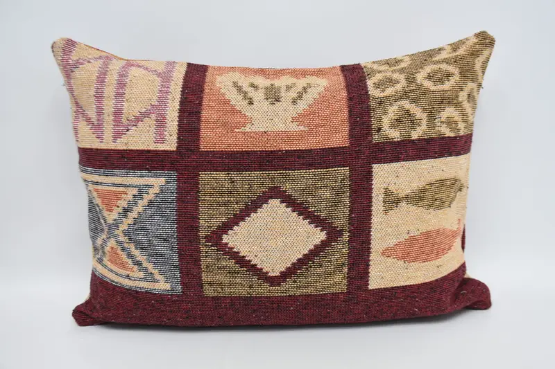 20x28 Red Cushion Case, Authentic Cushion Case, Southwestern Pillow, Cushion, Pillow for Couch, Home Decor Pillow, Boho Pillow Sham Cover - 5