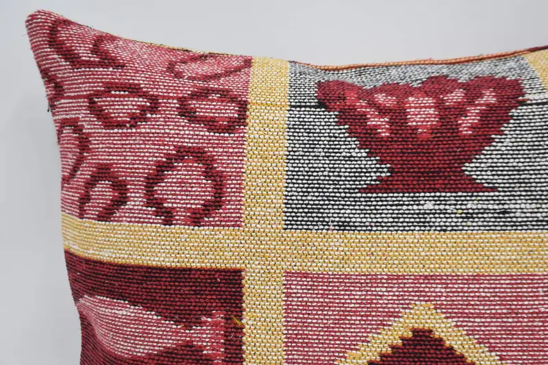 20x28 Red Cushion Case, Authentic Cushion Case, Southwestern Pillow, Cushion, Pillow for Couch, Home Decor Pillow, Boho Pillow Sham Cover - 2