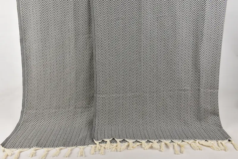 Best Wedding Gift, Turkish Bedspread, Custom Wedding Gifts, Housewarming Gift, Decorative Blanket, Handmade Gift, 92x76 Cotton Chevron Towel - 8