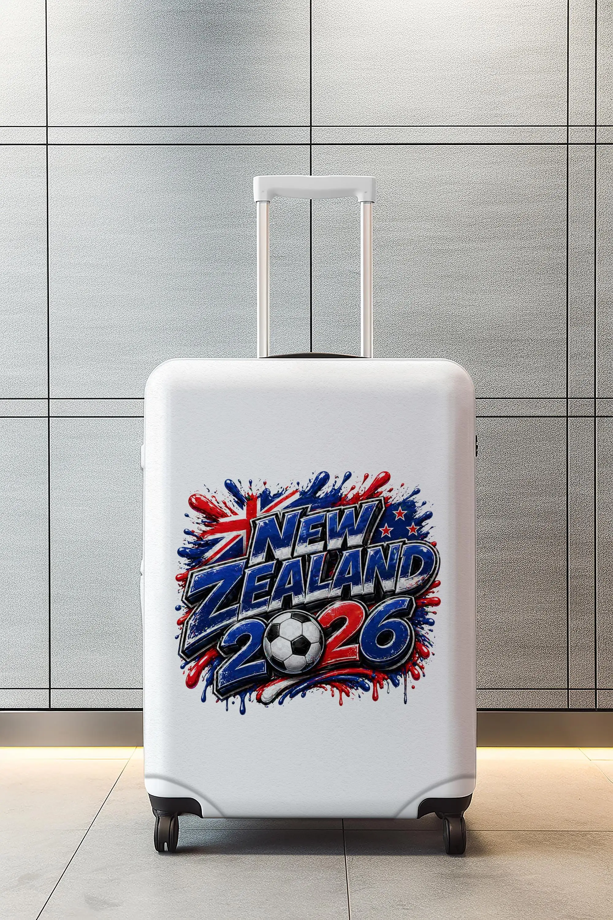 Robuste Gepäckabdeckung für den neuseeländischen Fußball, 2026-Fan-Kofferschutz - 1