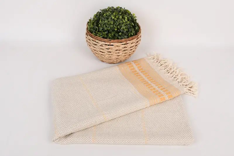 Luxury Beach Towel, Personalized Gift For Her, 68x40 Linen Striped Towel, Best Beach Towel, Kids Beach Towel, Organic towel, Turkish towel - 4