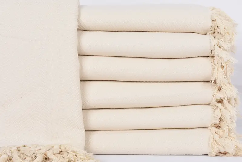 Personalized Turkish Organic Cotton Blanket, Animal Print, 83x67 Inches