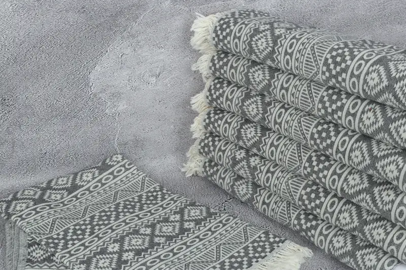 68x36 Cotton Geometric Towel, Organic Cotton Towel, Lightweight towel, Custom Towel, House Warming Gift, Beach Towel Bulk, Bachelorette Gifts - 2