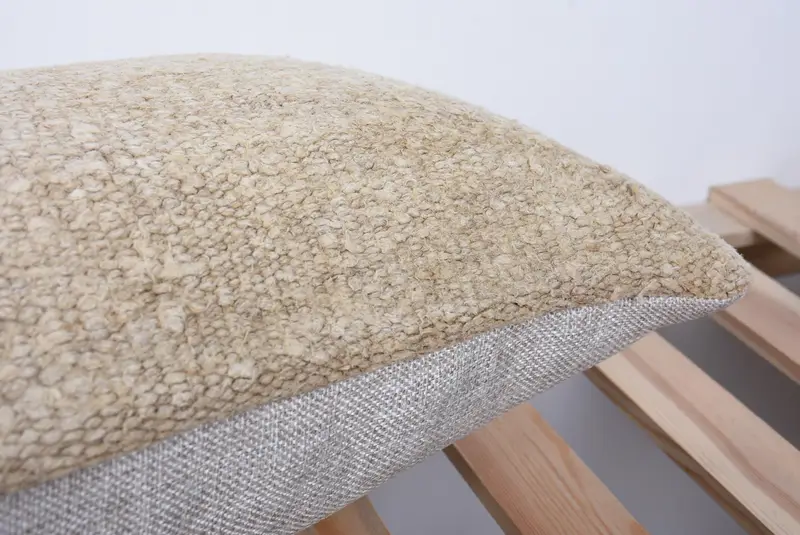 Almohada de kilim, almohada, cubierta de almohada de kilim, almohada de diseñador de interiores, almohada de tiro vintage, almohada de beige 12x24, cubierta de cojín chic boho, cojín de banco - 7