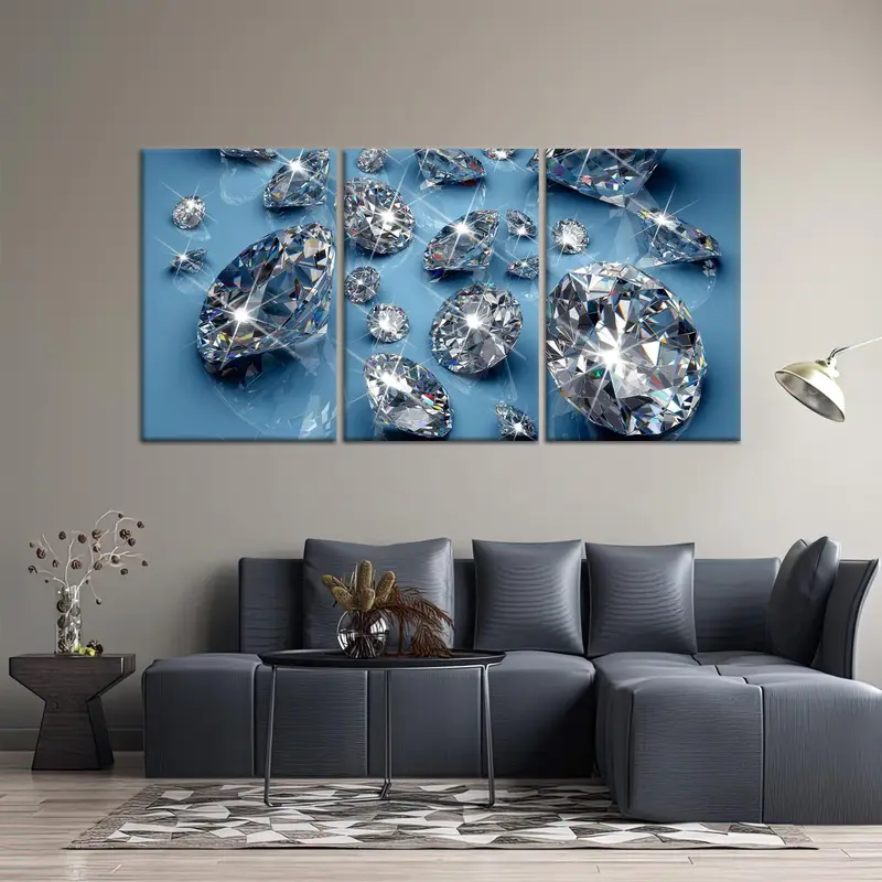 Diamond Lover Gift, Fashion Canvas Art, Dressing Room, Bedroom Art Decor, Vogue Canvas Art, Girl Room Art Decor, Wall Hanging Art, - 8