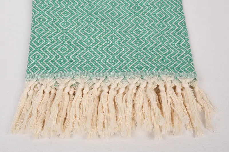 Wedding Gifts Towel, Valentines Day Gift Idea, Handmade Turkish hammam towel, Large Turkish Towel, Bridesmaid Gift Towel, 70x38 Cotton Diamond Towel - 3