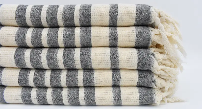 Peshtemal Towel, 70x34 Cotton Striped Towel, House Warming Gift, Turkish hand towel, Luxury Beach Towel, Monogram Beach Towel, Wedding Gift