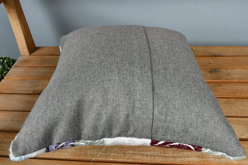 Pillow Sham, Kilim Cushion Sham, 16x16 Green Cushion, Vintage Kilim Throw Pillow, Wholesale Cushion Cover, Neutral Throw Cushion Cover, Gift Pillow - 5