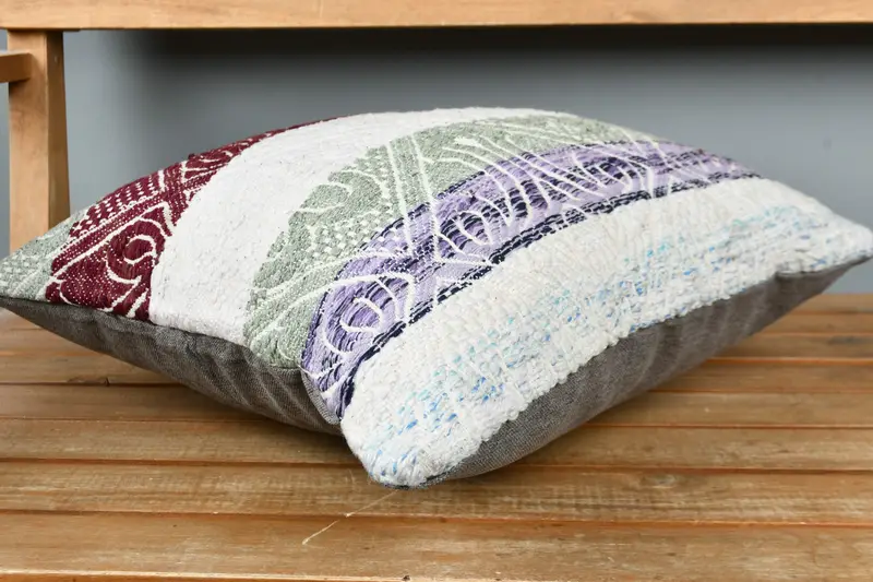 Pillow Sham, Kilim Cushion Sham, 16x16 Green Cushion, Vintage Kilim Throw Pillow, Wholesale Cushion Cover, Neutral Throw Cushion Cover, Gift Pillow - 3