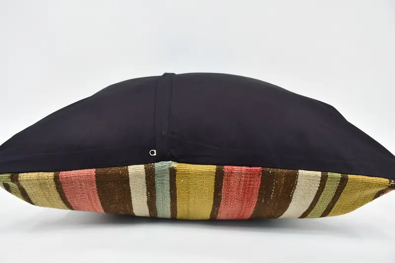 Bench Cushion, Vintage Pillow, 28x28 Yellow Cushion Case, Home Decor Pillow, Outdoor Throw Cushion, Cushion Cover, Kilim Cushion Sham - 6