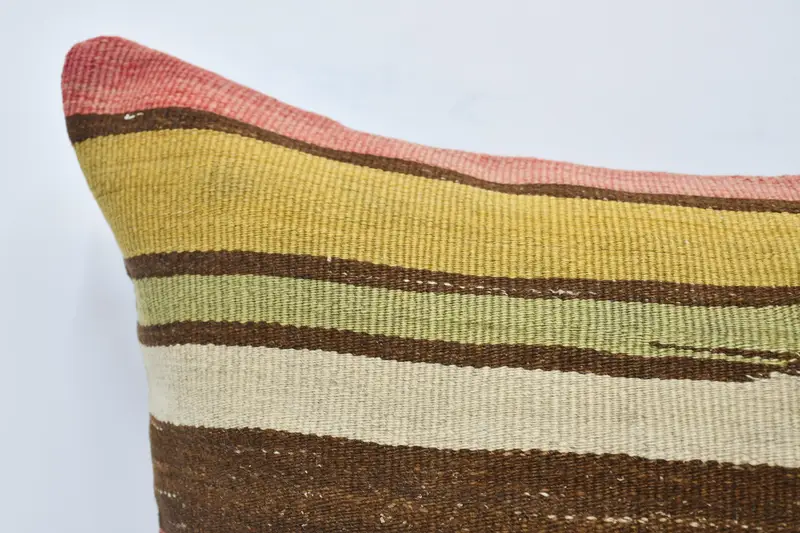 Bench Cushion, Vintage Pillow, 28x28 Yellow Cushion Case, Home Decor Pillow, Outdoor Throw Cushion, Cushion Cover, Kilim Cushion Sham - 2