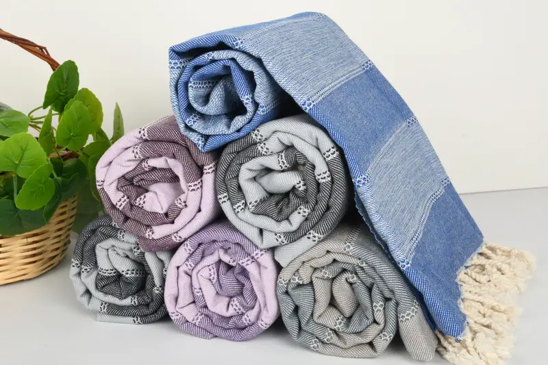 68x36 Cotton Striped Towel, Monogram Turkish Towel, Turkish towel, Handmade Gift, Scarf Towel, Spa Towel, Personalized Towel, Cute Beach Towel - 5