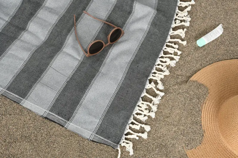 68x36 Cotton Striped Towel, Monogram Turkish Towel, Turkish towel, Handmade Gift, Scarf Towel, Spa Towel, Personalized Towel, Cute Beach Towel - 7