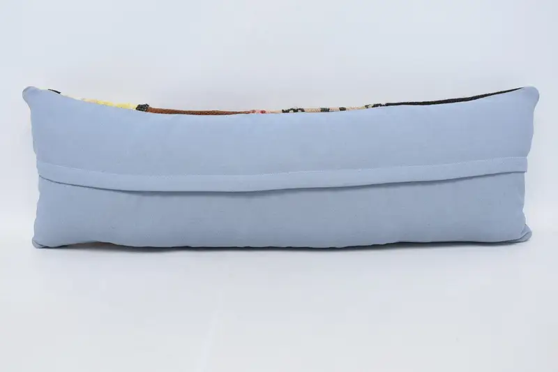 Natural Pillow Sham, Nomadic Cushion Cover, 12x36 Beige Cushion, Vintage Pillow, Cushion, Boho Pillow, Kilim Cushion Sham - 6