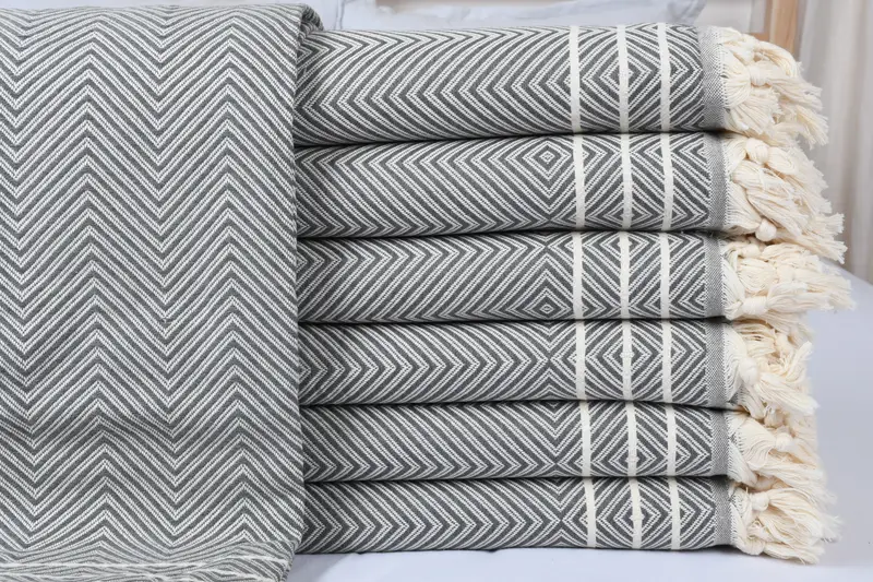 Boho Throw Blankets, Gift For The Home Decor, 96x70 Cotton Diamond Towel, Custom Beach Blanket, Bachelorette Party Favors, Decorative Blanket - 1