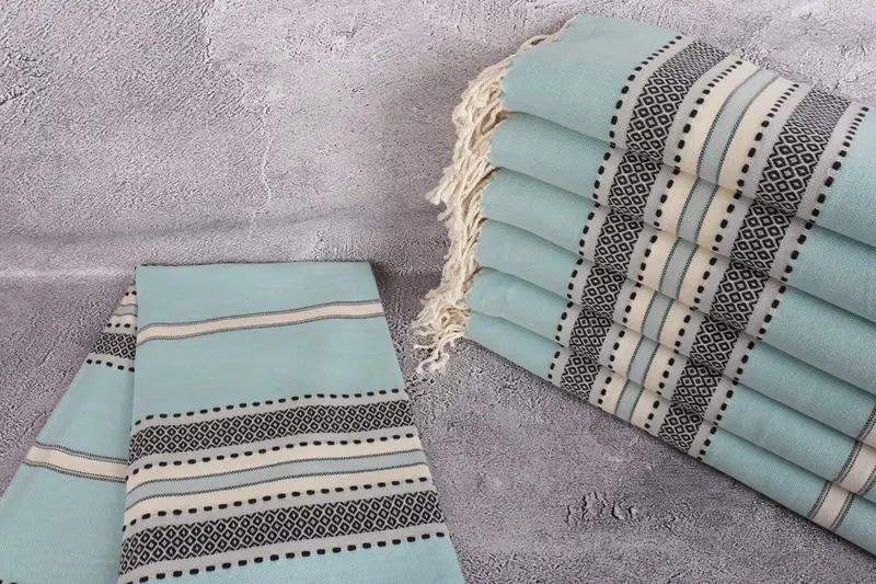 Handmade Gift, Bridal Shower Gift, Gift For The Home Decor, Turkish Towel USA, House Warming Gift, Pool Towels, 70x40 Cotton Striped Towel - 2