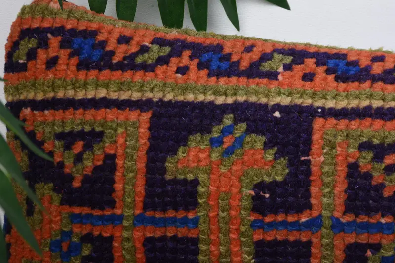 Interior Designer Pillow, Vintage Pillow, Pillow Sham, Vintage Kilim Pillow, Garden Cushion, Wholesale Pillow Cover, 8x16 Blue Cushion - 2