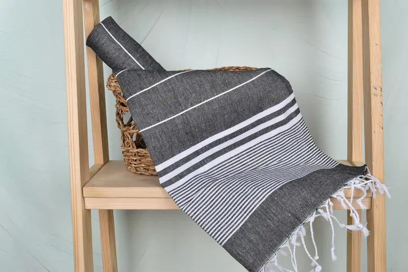 Personalized Kitchen Towel, Turkish Tea Towel, Wedding Favors, Gift For Coworker, Wedding Hand Made Gift, Gift For Her, 40x24 Cotton Striped Towel - 4