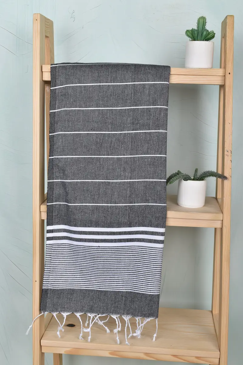 Personalized Kitchen Towel, Turkish Tea Towel, Wedding Favors, Gift For Coworker, Wedding Hand Made Gift, Gift For Her, 40x24 Cotton Striped Towel - 8