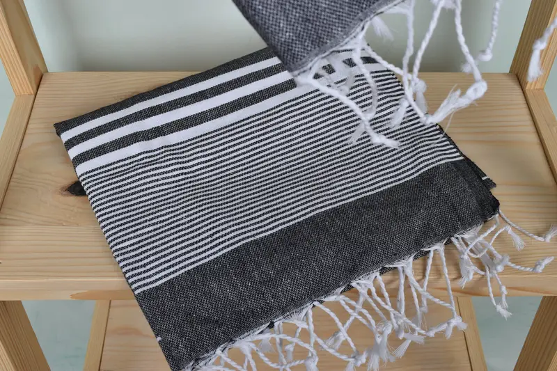Personalized Kitchen Towel, Turkish Tea Towel, Wedding Favors, Gift For Coworker, Wedding Hand Made Gift, Gift For Her, 40x24 Cotton Striped Towel - 5
