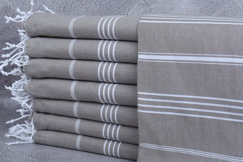 Gift For Her, Valentines Day Gift For Her, Custom Bath Towel, Embroidery Towels, Turkish beach towel, Beach Towel Bulk, 70x40 Cotton Striped Towel - 1