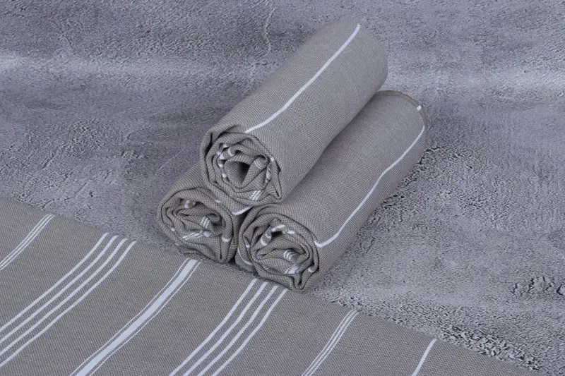 Gift For Her, Valentines Day Gift For Her, Custom Bath Towel, Embroidery Towels, Turkish beach towel, Beach Towel Bulk, 70x40 Cotton Striped Towel - 8