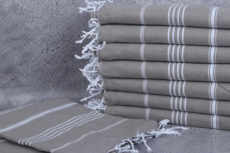 Gift For Her, Valentines Day Gift For Her, Custom Bath Towel, Embroidery Towels, Turkish beach towel, Beach Towel Bulk, 70x40 Cotton Striped Towel - 2