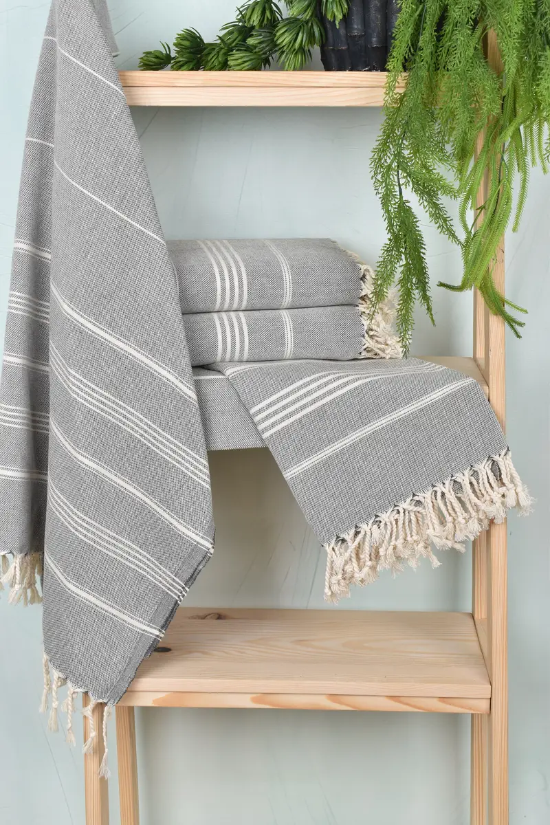 Bachelorette Party Favors, Personalize Gift, 68x40 Cotton Striped Towel, Turkish towel, First Wedding Anniversary Gift, Personalized Towel - 6